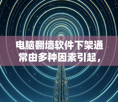 电脑翻墙软件下架通常由多种因素引起,包括但不限于以下几点 电脑翻墙软件下架通常由多种因素引起,包括但不限于以下几点