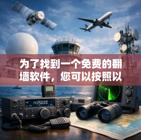 为了找到一个免费的翻墙软件,您可以按照以下步骤进行探索和选择 为了找到一个免费的翻墙软件,您可以按照以下步骤进行探索和选择