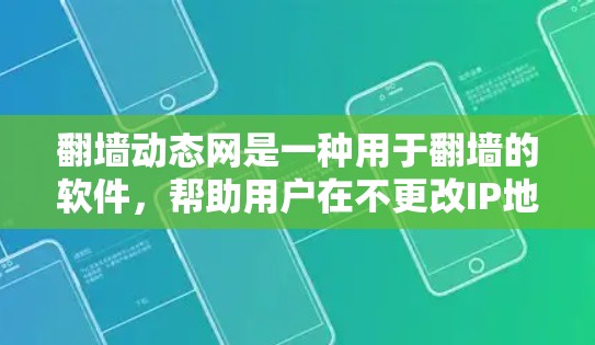 翻墙动态网是一种用于翻墙的软件,帮助用户在不更改IP地址的情况下进行翻墙操作。以下是一个详细的步骤指南,帮助您下载和使用翻墙动态网 翻墙动态网是一种用于翻墙的软件,帮助用户在不更改IP地址的情况下进行翻墙操作。以下是一个详细的步骤指南,帮助您下载和使用翻墙动态网