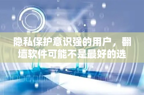 隐私保护意识强的用户,翻墙软件可能不是最好的选择 隐私保护意识强的用户,翻墙软件可能不是最好的选择