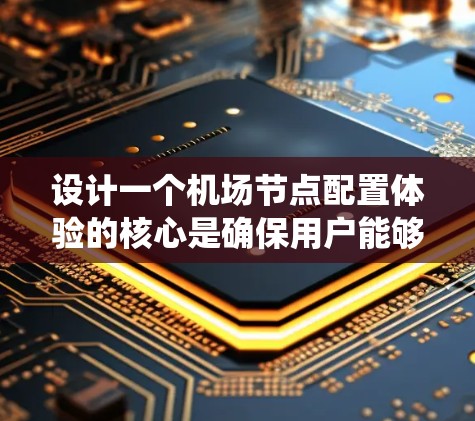 设计一个机场节点配置体验的核心是确保用户能够轻松、高效地管理机场系统中的各个节点。以下是一个详细的步骤指南,帮助你构建一个全面且友好的体验 设计一个机场节点配置体验的核心是确保用户能够轻松、高效地管理机场系统中的各个节点。以下是一个详细的步骤指南,帮助你构建一个全面且友好的体验