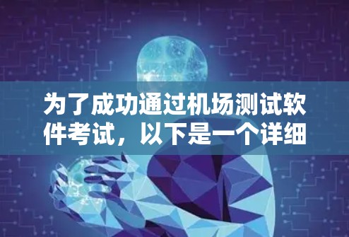 为了成功通过机场测试软件考试,以下是一个详细的计划和步骤指南 为了成功通过机场测试软件考试,以下是一个详细的计划和步骤指南