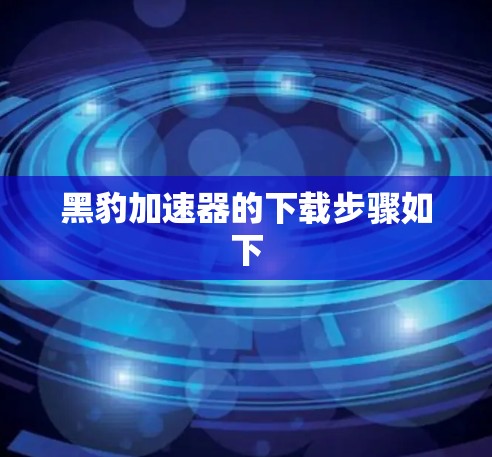 黑豹加速器的下载步骤如下