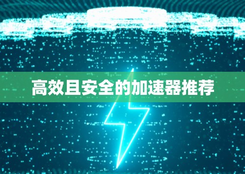 高效且安全的加速器推荐 高效且安全的加速器推荐