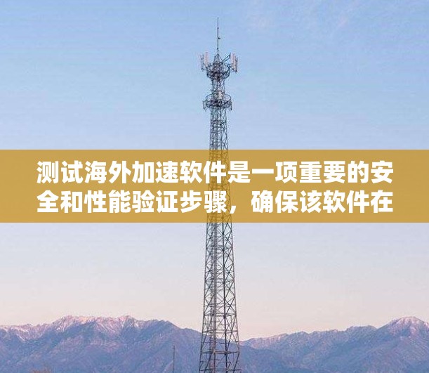 测试海外加速软件是一项重要的安全和性能验证步骤,确保该软件在海外运行时不会带来潜在的安全风险。以下是一些测试海外加速软件的步骤和建议 测试海外加速软件是一项重要的安全和性能验证步骤,确保该软件在海外运行时不会带来潜在的安全风险。以下是一些测试海外加速软件的步骤和建议