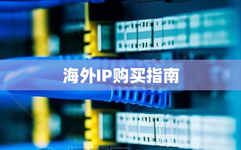 海外IP购买指南 海外IP购买指南