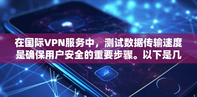 在国际VPN服务中,测试数据传输速度是确保用户安全的重要步骤。以下是几个国际知名VPN服务提供的测速工具,以及一些推荐的测试工具