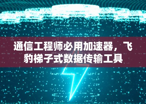 通信工程师必用加速器，飞豹梯子式数据传输工具