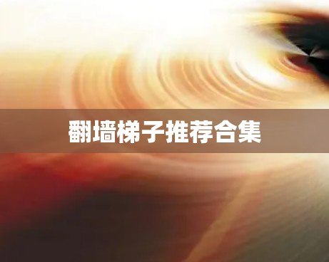 翻墙梯子推荐合集 翻墙梯子推荐合集