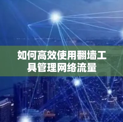 如何高效使用翻墙工具管理网络流量 如何高效使用翻墙工具管理网络流量