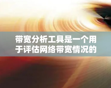 带宽分析工具是一个用于评估网络带宽情况的工具,帮助用户了解网络流量的使用情况、瓶颈设备、带宽浪费率等信息。以下是对带宽分析工具的详细总结 带宽分析工具是一个用于评估网络带宽情况的工具,帮助用户了解网络流量的使用情况、瓶颈设备、带宽浪费率等信息。以下是对带宽分析工具的详细总结
