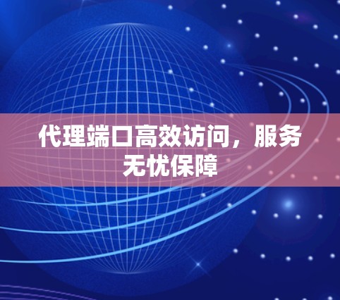 代理端口高效访问,服务无忧保障 代理端口高效访问,服务无忧保障